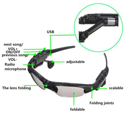 Bluetooth sun glasses